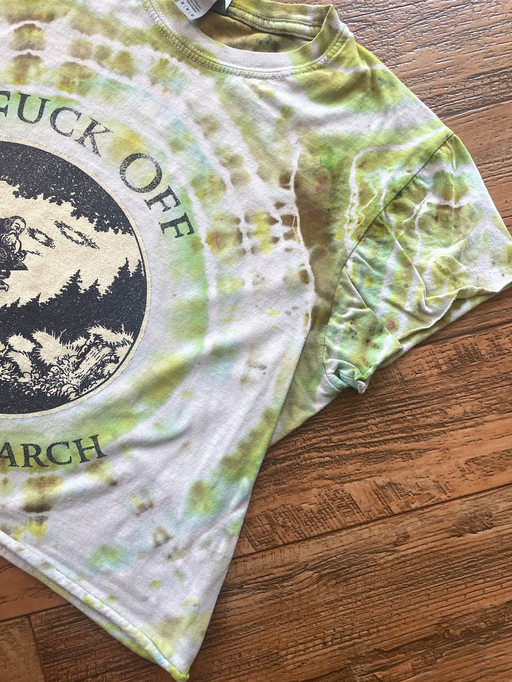 Fuck Off, I'm Doing Research Wizard Tie Dye Crop Top (Men's Medium)