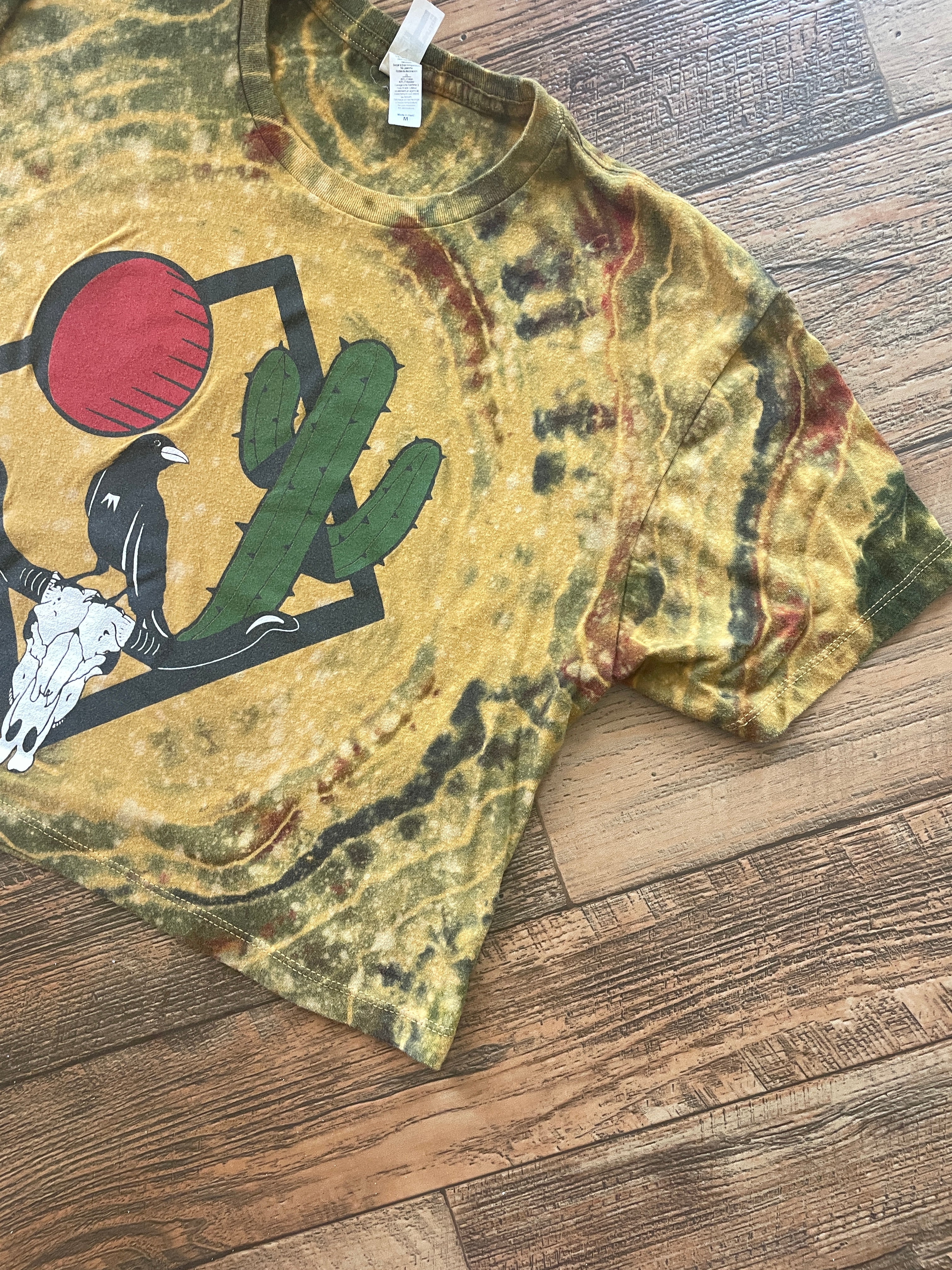 Golden Desert Diamond Tie Dye Crop Top (Men's Medium)