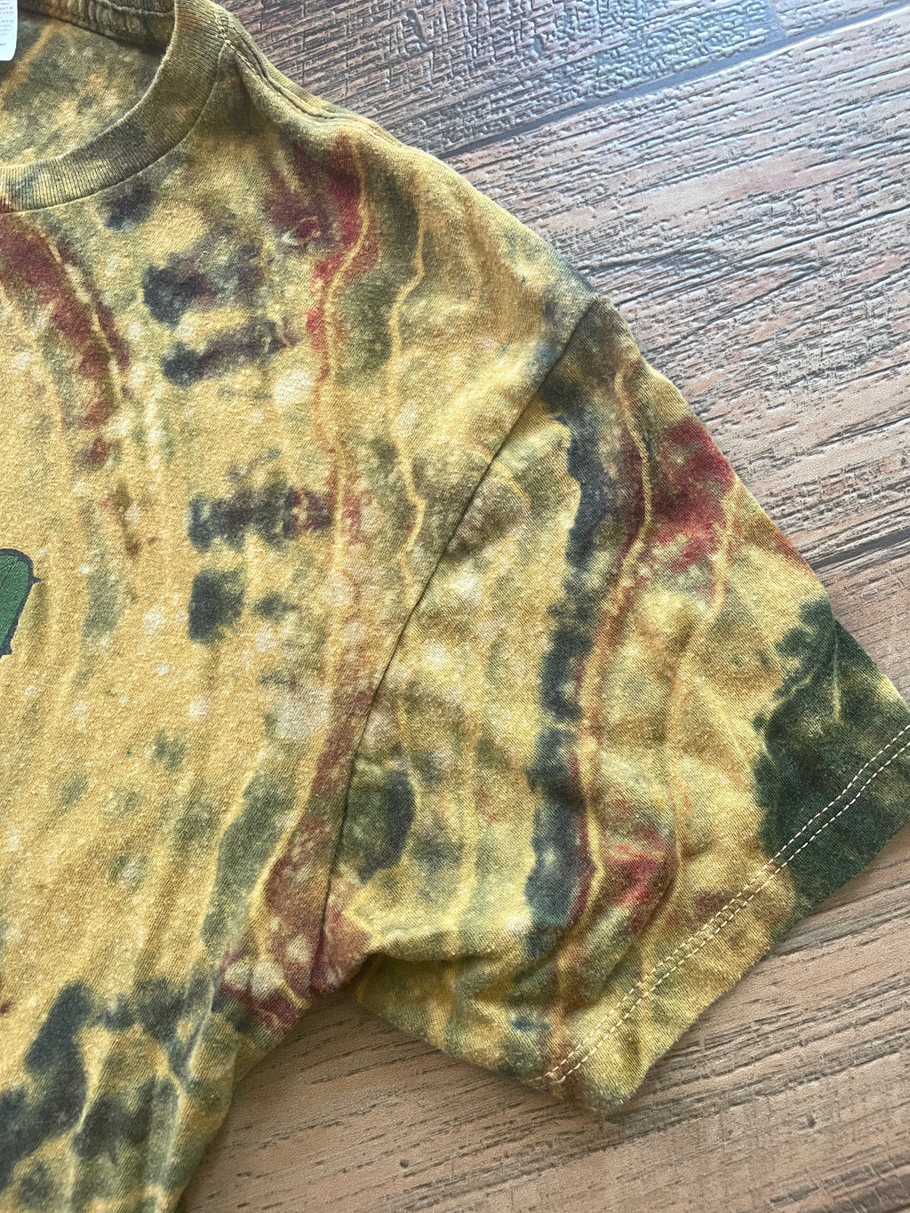 Golden Desert Diamond Tie Dye Crop Top (Men's Medium)