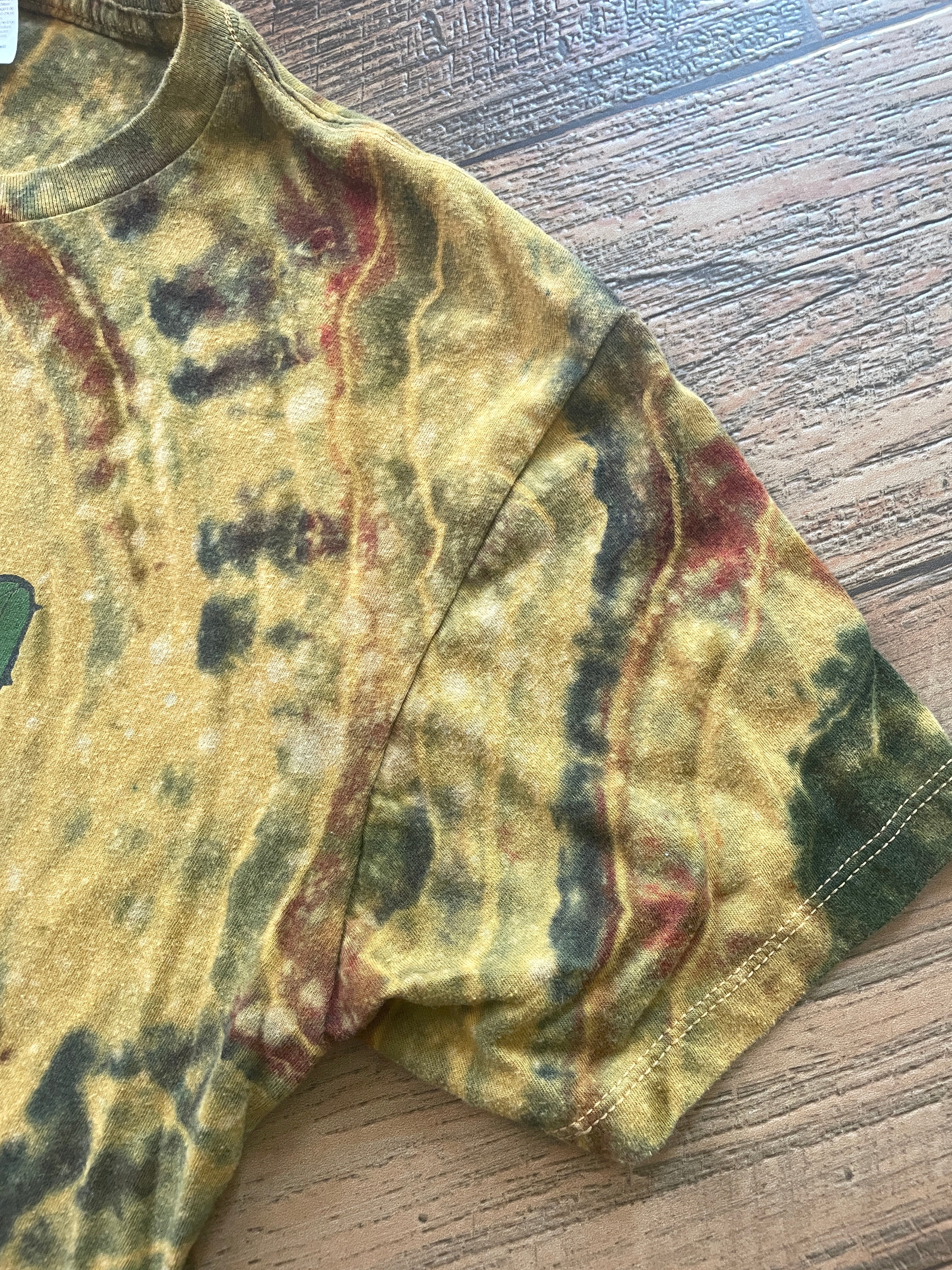 Golden Desert Diamond Tie Dye Crop Top (Men's Medium)