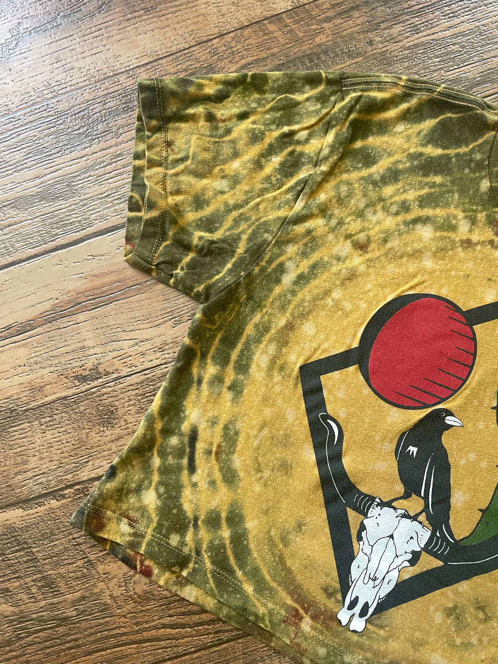 Golden Desert Diamond Tie Dye Crop Top (Men's Medium)