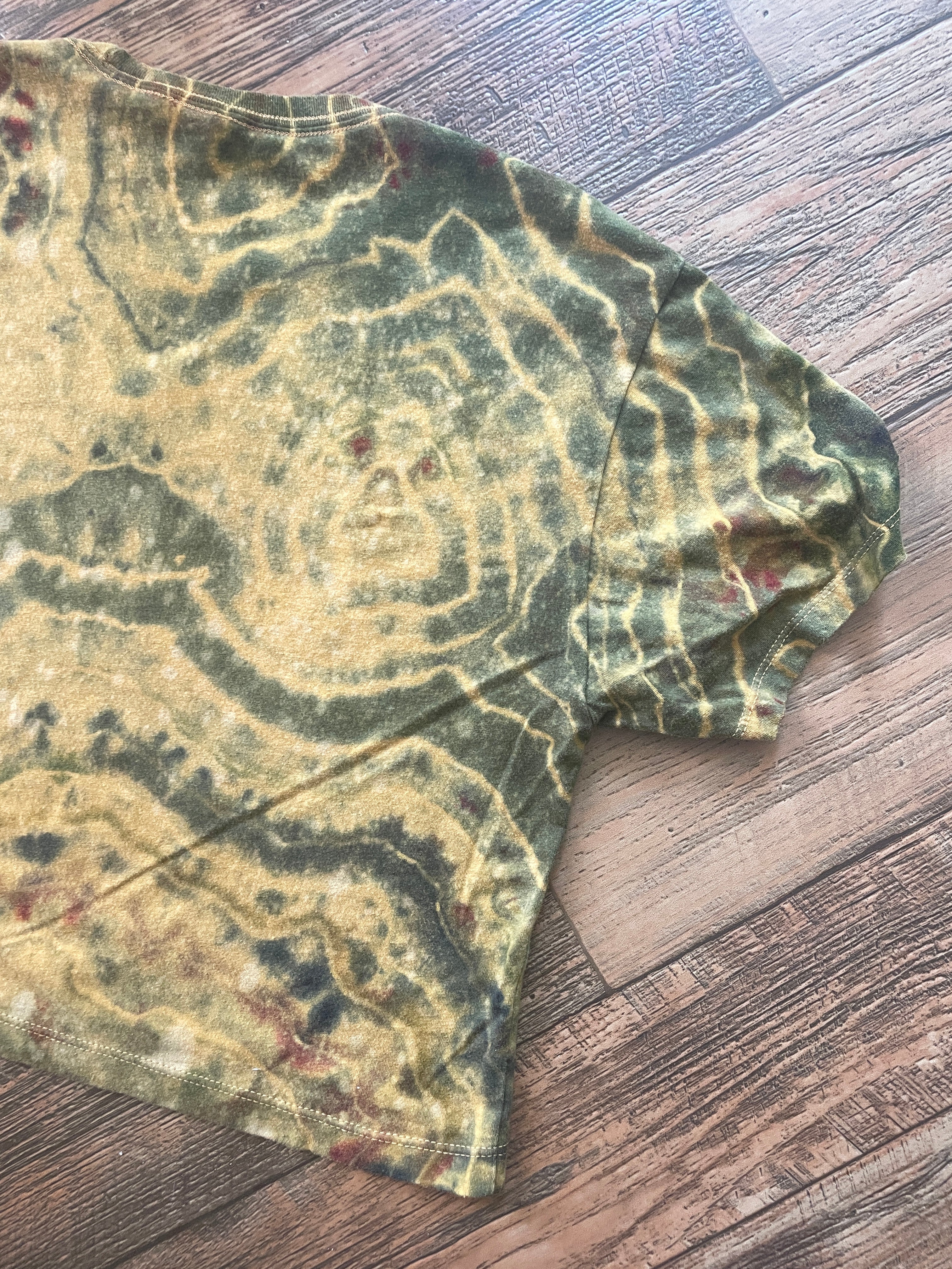 Golden Desert Diamond Tie Dye Crop Top (Men's Medium)