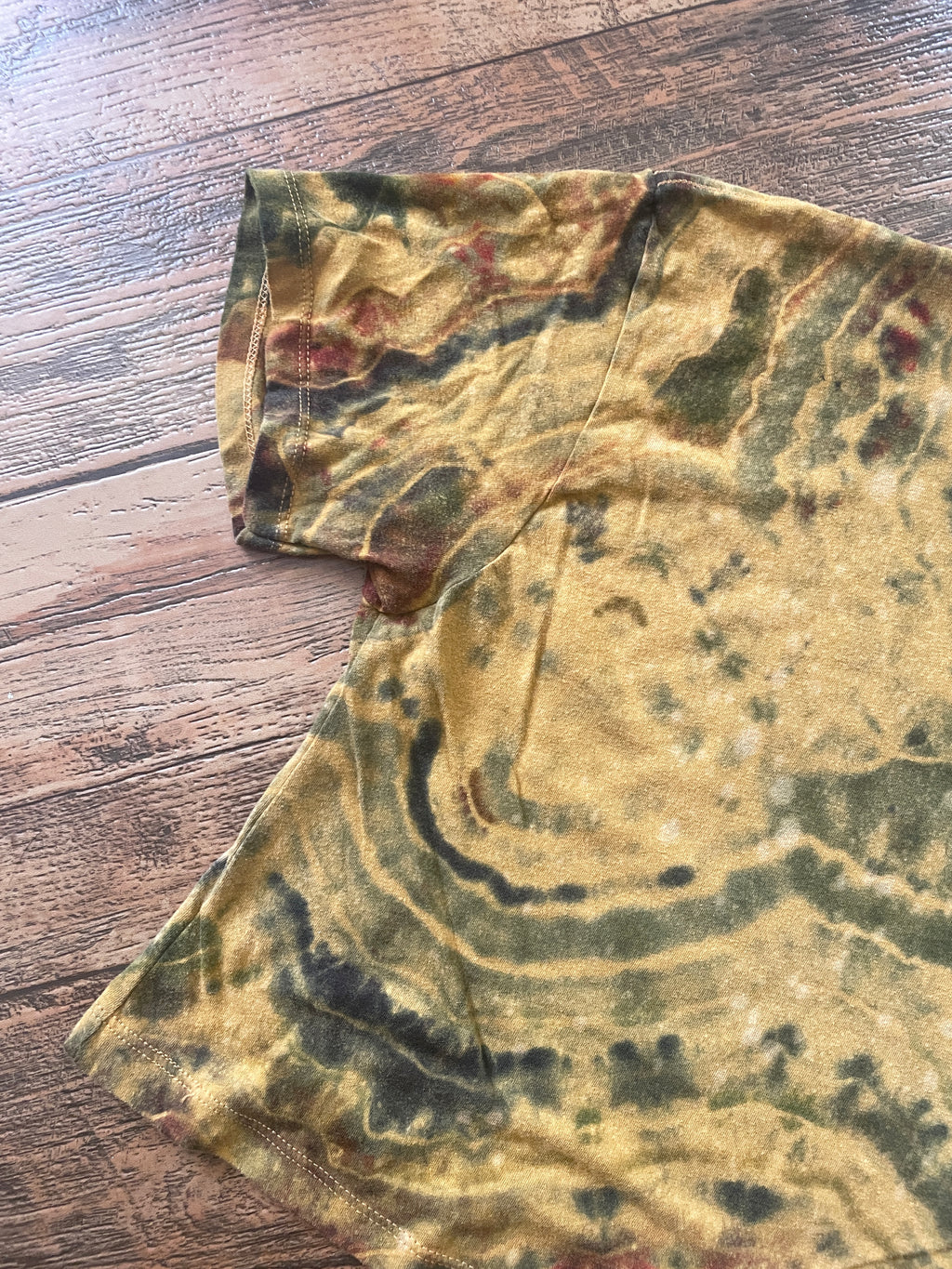 Golden Desert Diamond Tie Dye Crop Top (Men's Medium)