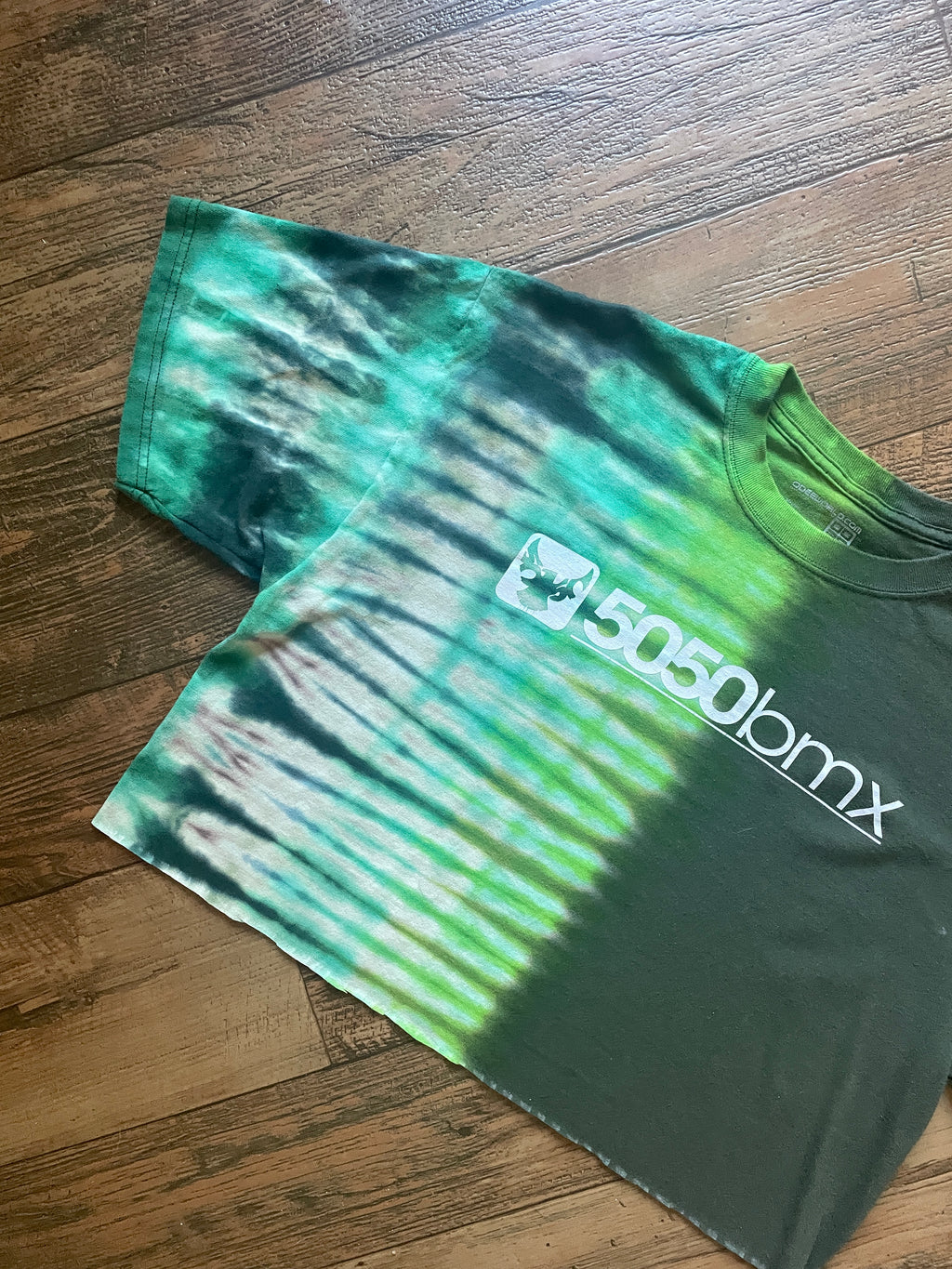 5050 BMX Handmade Tie Dye Crop Top (Men's XL)