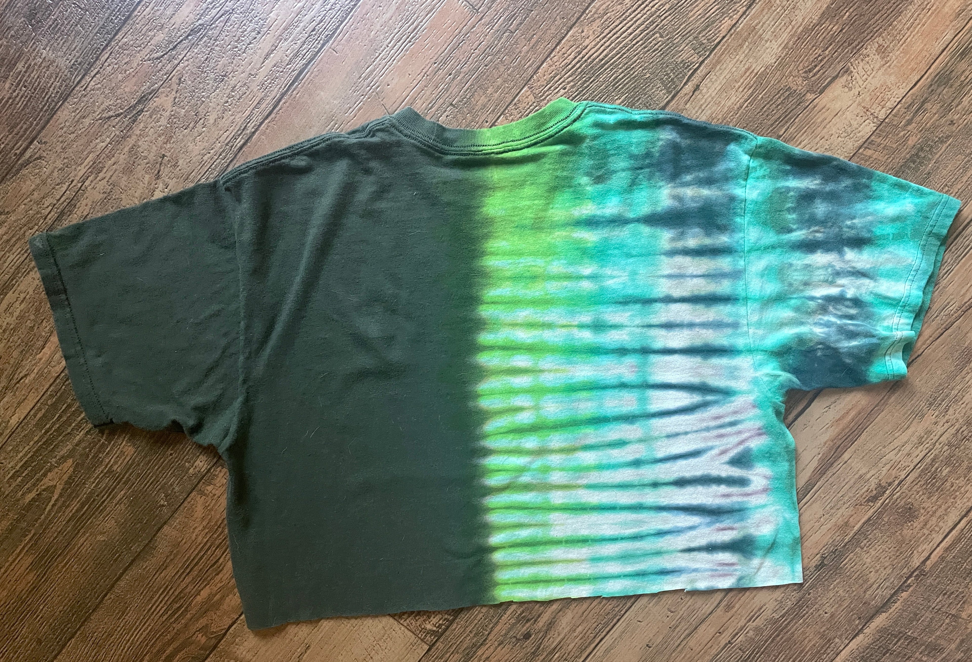 5050 BMX Handmade Tie Dye Crop Top (Men's XL)