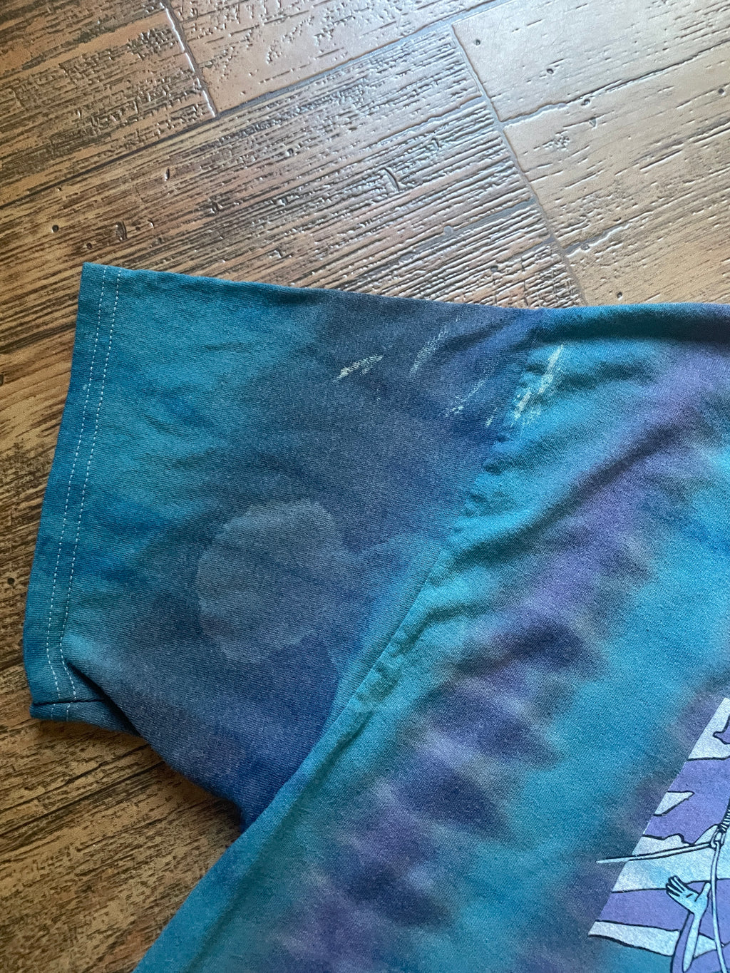 Purple and Blue International Climbers Festival 2022 Hand-Tie Dyed Short Sleeve T-Shirt (Men's Large)