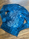 Carhartt Peonies Hand-Tie Dyed Long Sleeve T-Shirt (Men's Small)