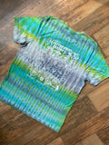 Big Cottonwood Canyon, Utah Blue and Green Reverse Tie Dye Short Sleeve T-Shirt | Men's Large