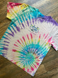 Life is Good "Diversified Portfolio" Tie Dye Short Sleeve T-Shirt | Men's Large