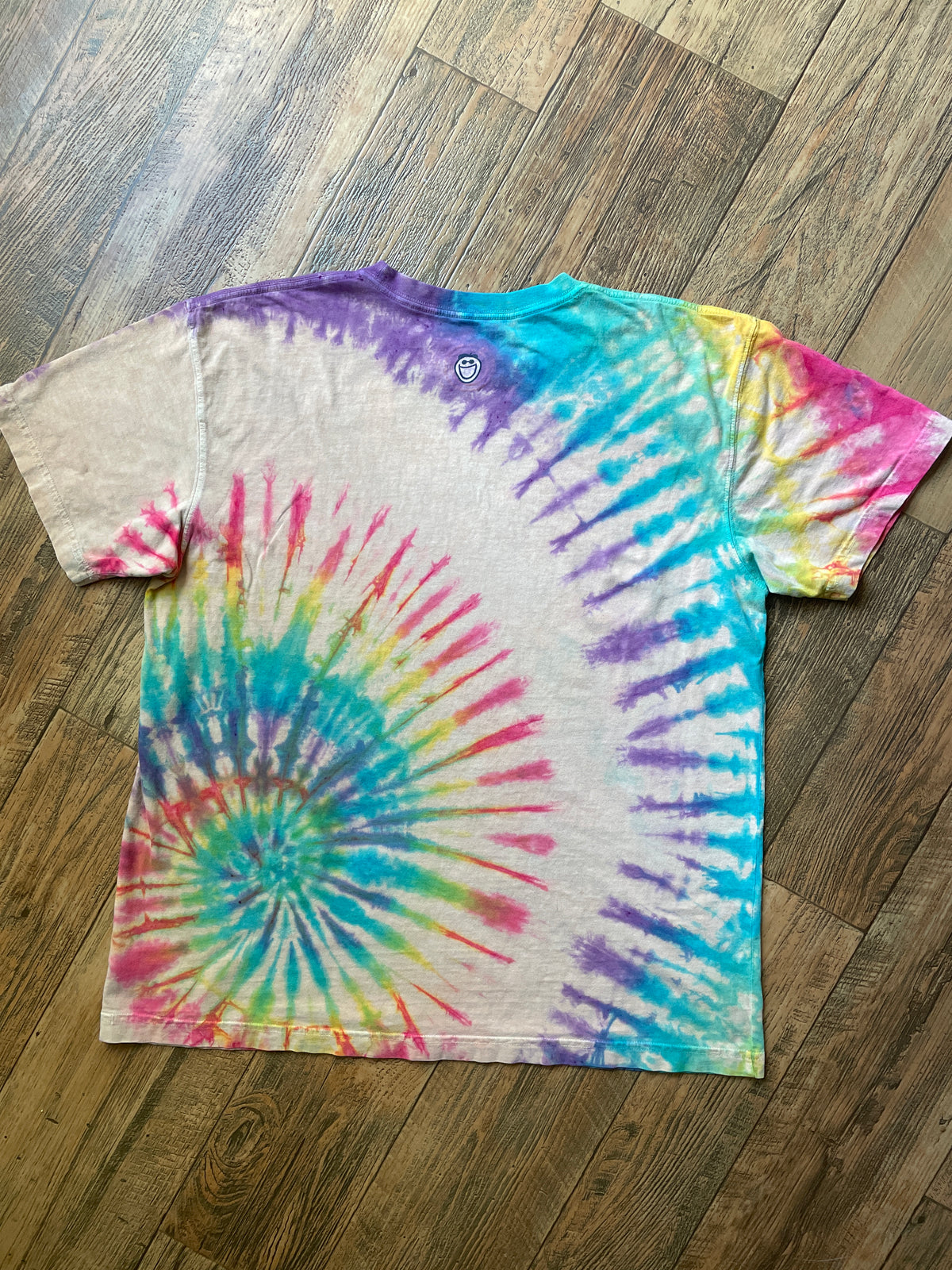 Life is Good "Diversified Portfolio" Tie Dye Short Sleeve T-Shirt | Men's Large