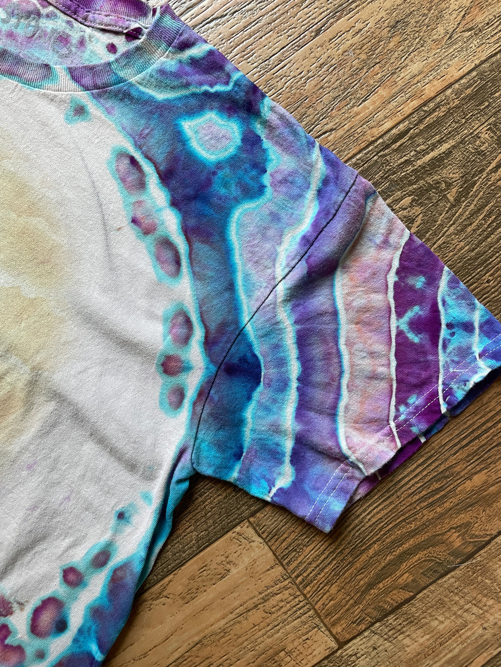 The Rolling Stones Hackney Diamonds Galaxy Geode Tie Dye Short Sleeve T-Shirt | Men's Large