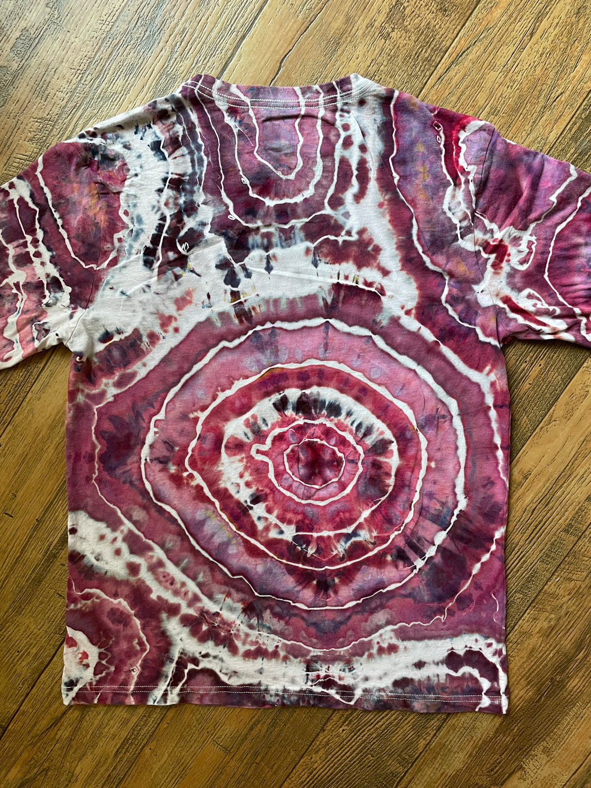 Stranger Things Red and White Tie Dye Long Sleeve Sleeve T-Shirt | Men's Large