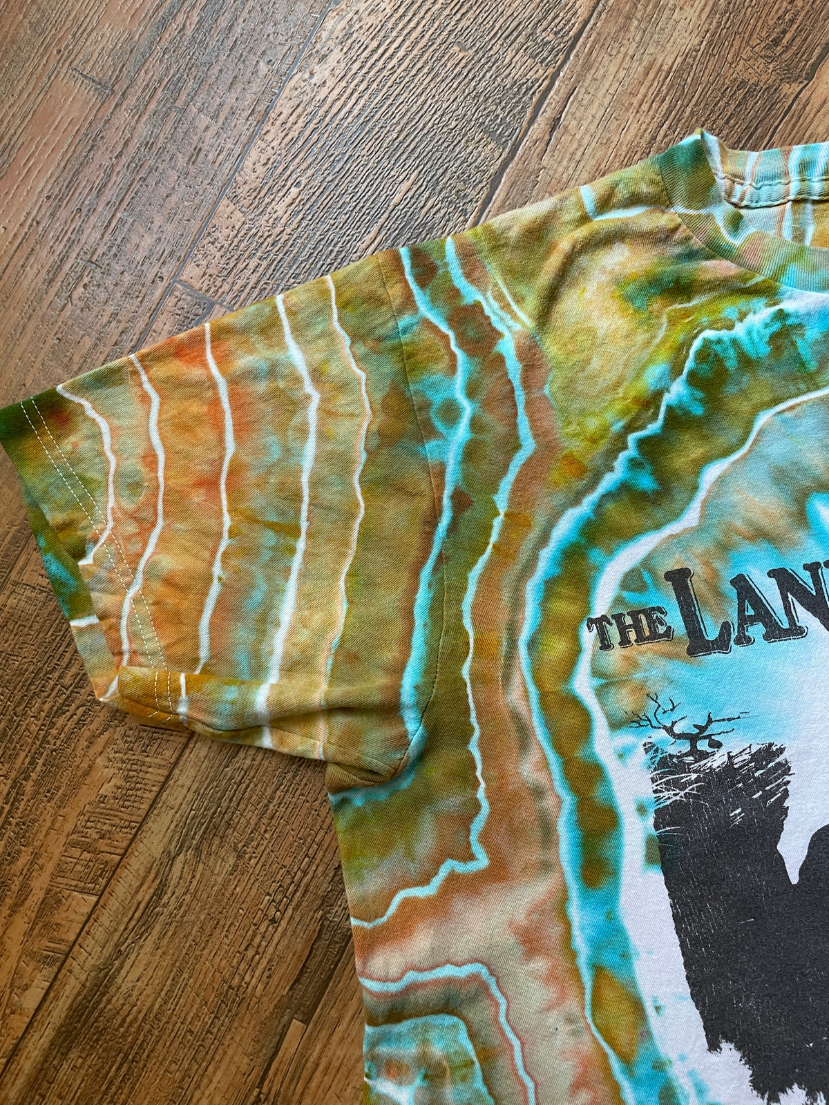 Land Before Time Earth Tones Tie Dye Short Sleeve T-Shirt | Men's Large