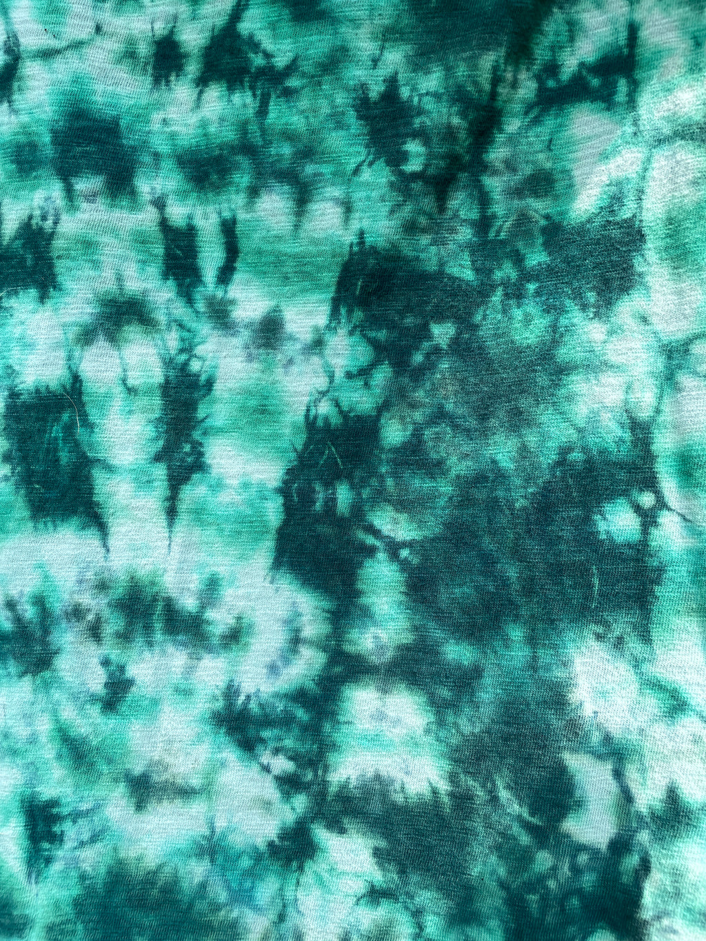 XXL Women’s Handmade Tie Dye Knee-Length Dress | One-Of-a-Kind Upcycled Short Sleeve Dress with Indian Paintbrush Block Print