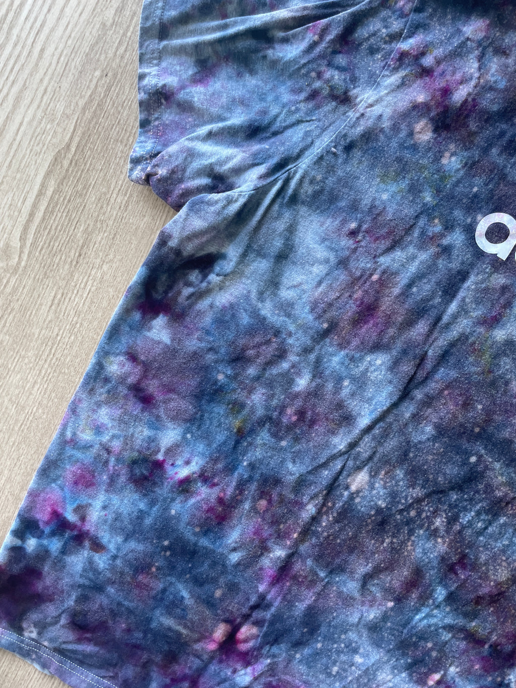 3XL Men’s adidas Tie Dye T-Shirt | One-Of-a-Kind Gray and Black Ice Dye Short Sleeve