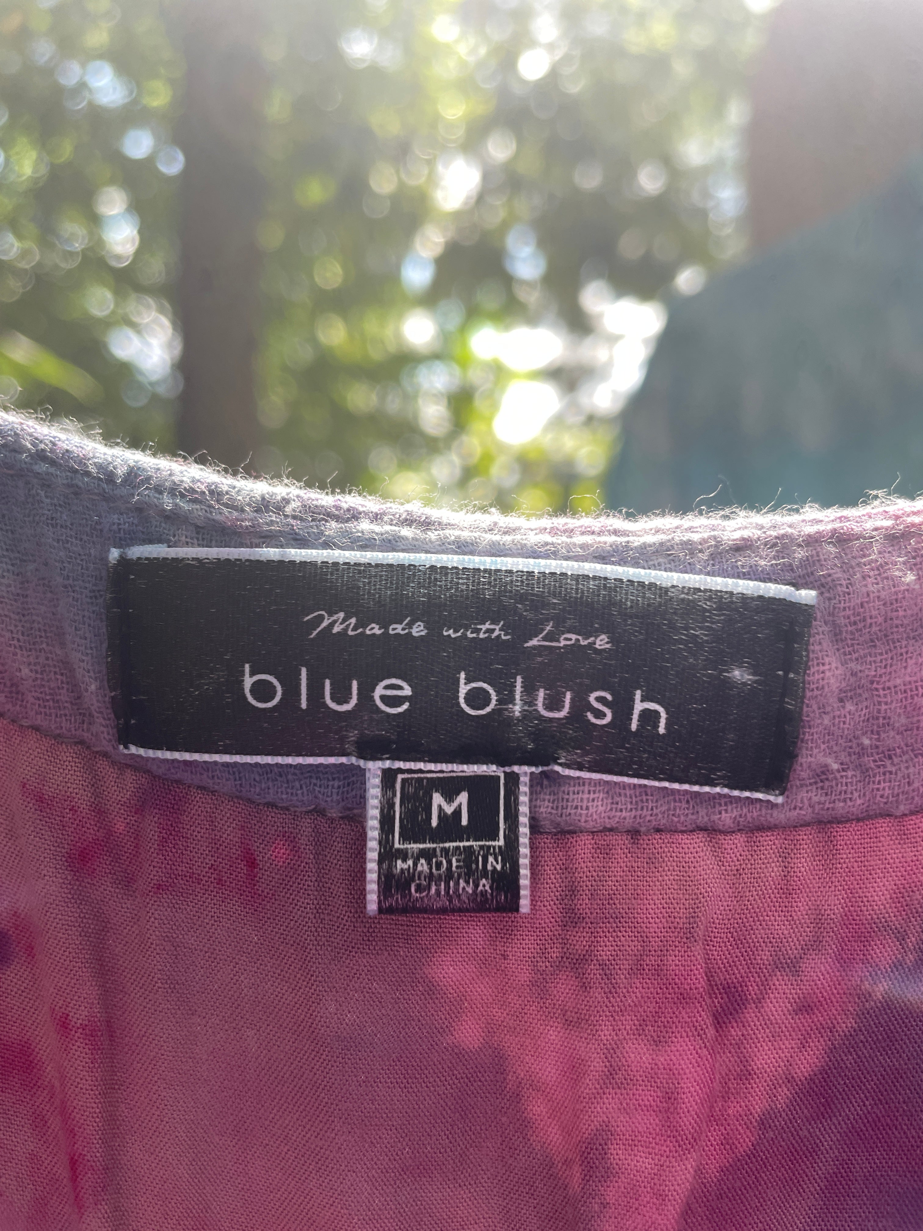 MEDIUM Women's Handmade Galaxy Dye Jumpsuit | One-of-a-Kind Pink and Blue Sleeveless Jumpsuit