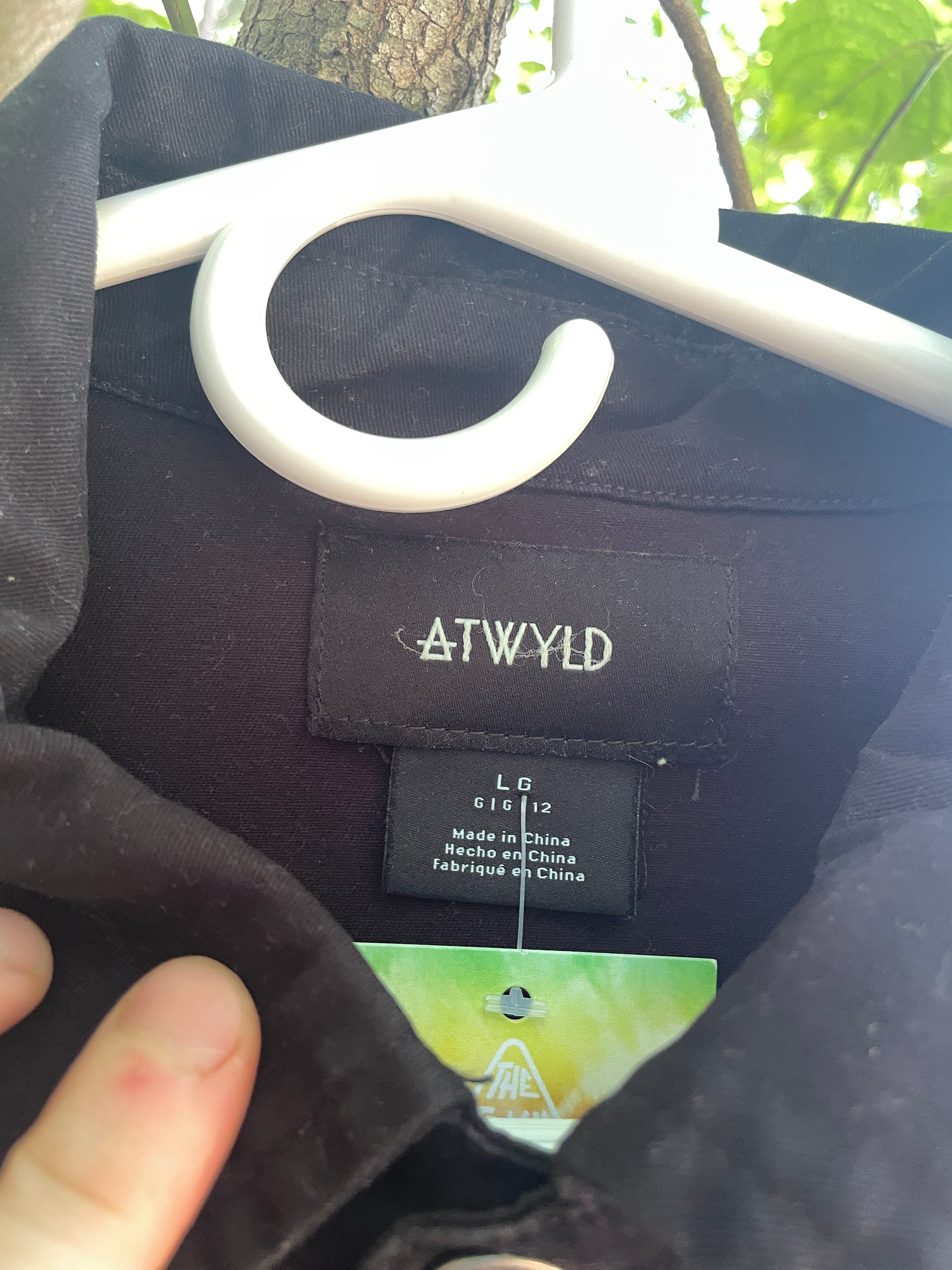 LARGE Women's Snowbird Handmade Tie Dye Jumpsuit (WITH POCKETS) | One-of-a-Kind Short Sleeve Black and Green Jumpsuit with Ski Boot Block Print