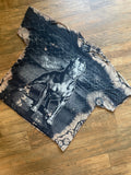 Pitbull Guard Dog Earth Tones Reverse Tie Dye Short Sleeve T-Shirt | Men's 3XL