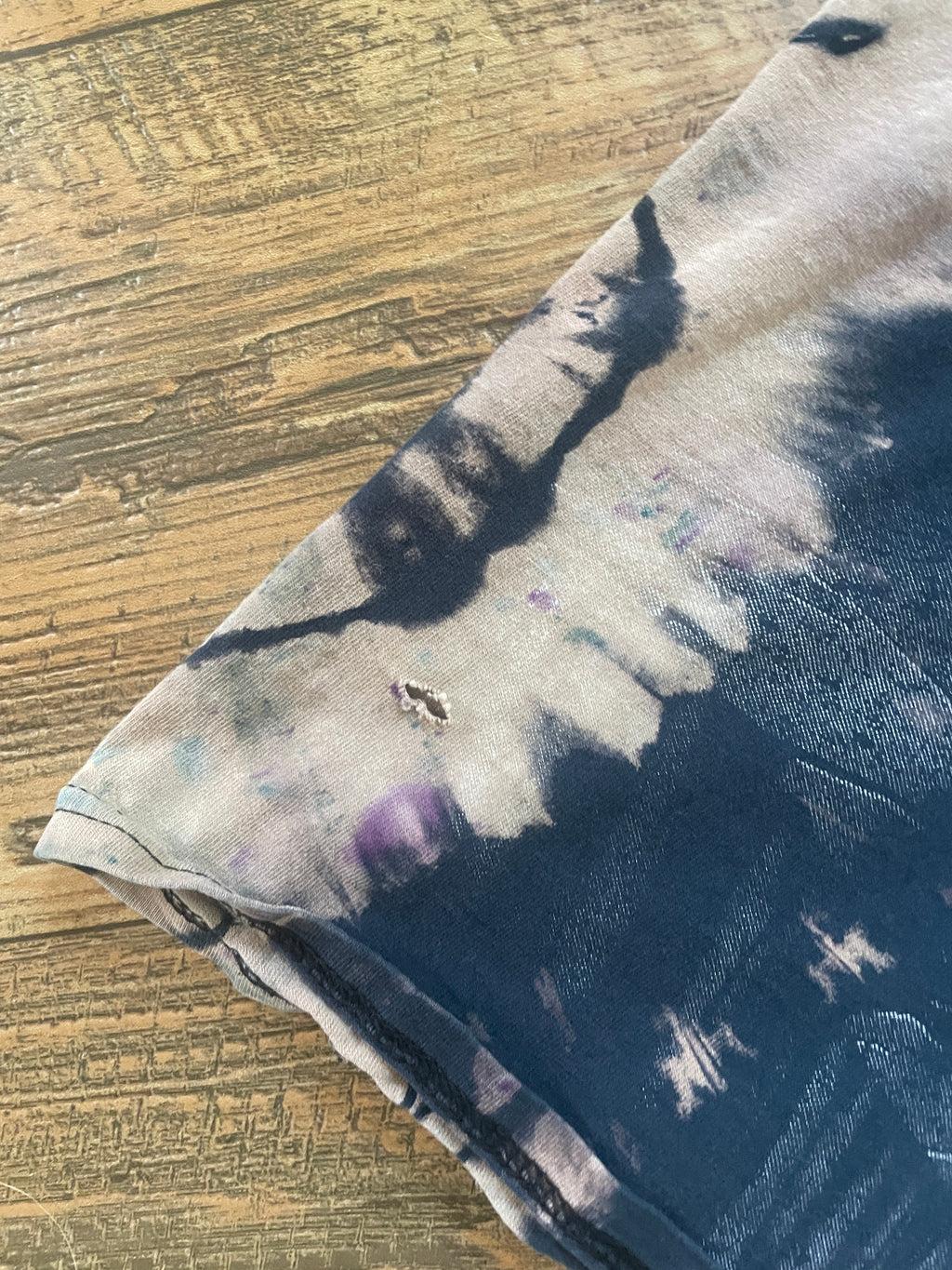 Pitbull Guard Dog Earth Tones Reverse Tie Dye Short Sleeve T-Shirt | Men's 3XL