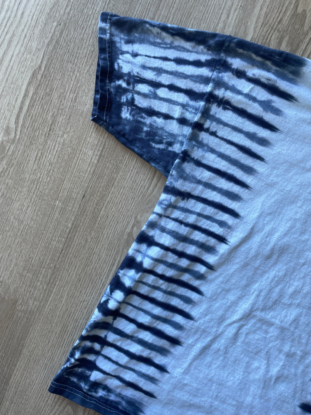 MEDIUM Men’s Vans Checkerboard Handmade Tie Dye T-Shirt | One-Of-a-Kind Black and White Short Sleeve