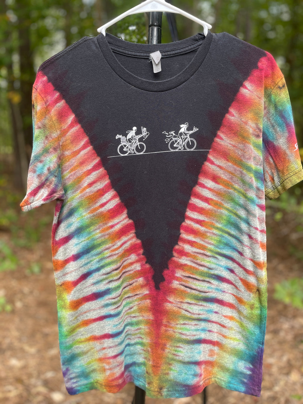 Specialized Bike to Work Day Short Sleeve Reverse Tie Dye T-Shirt (Men's Small)