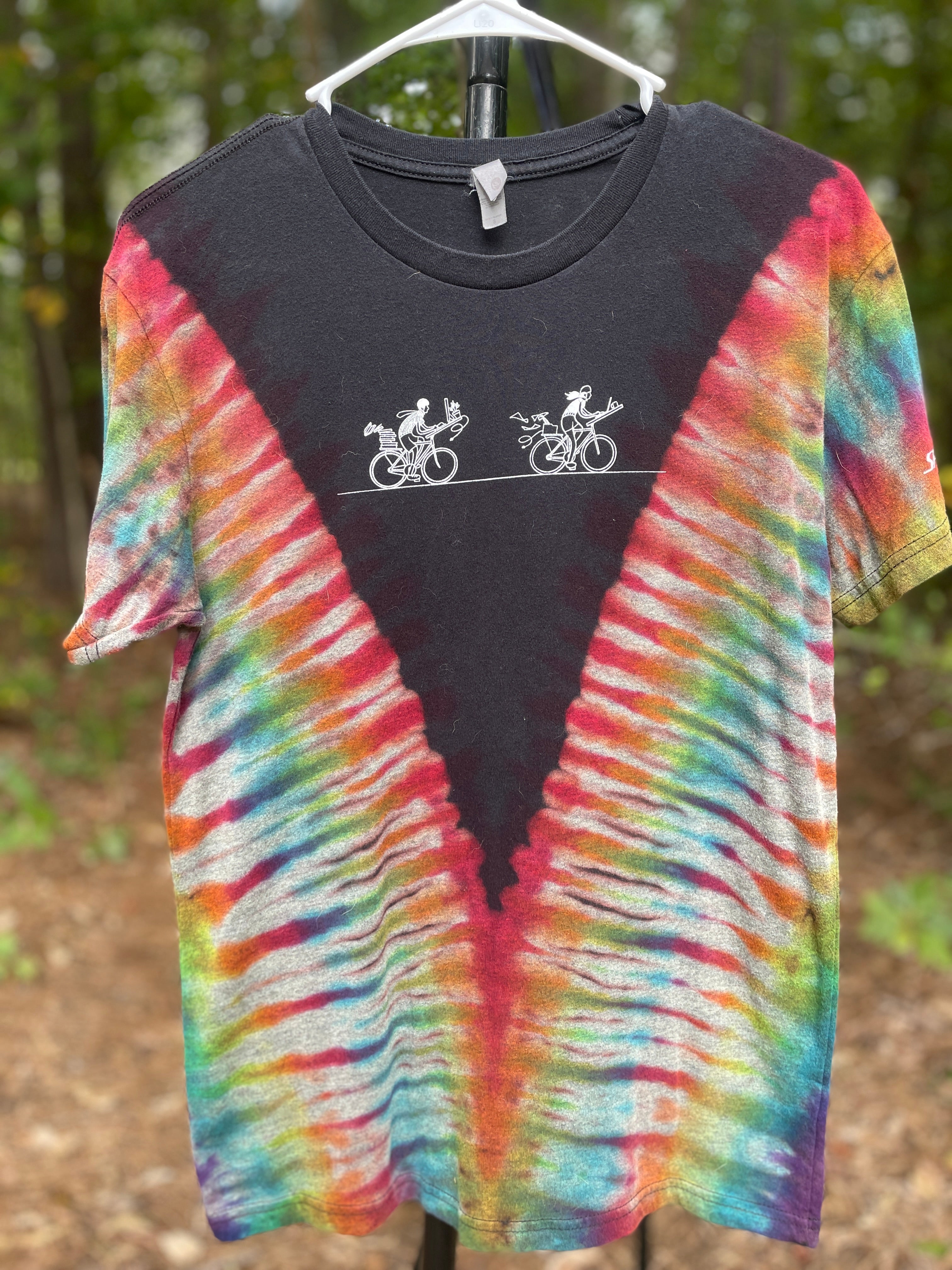Specialized Bike to Work Day Short Sleeve Reverse Tie Dye T-Shirt (Men's Small)