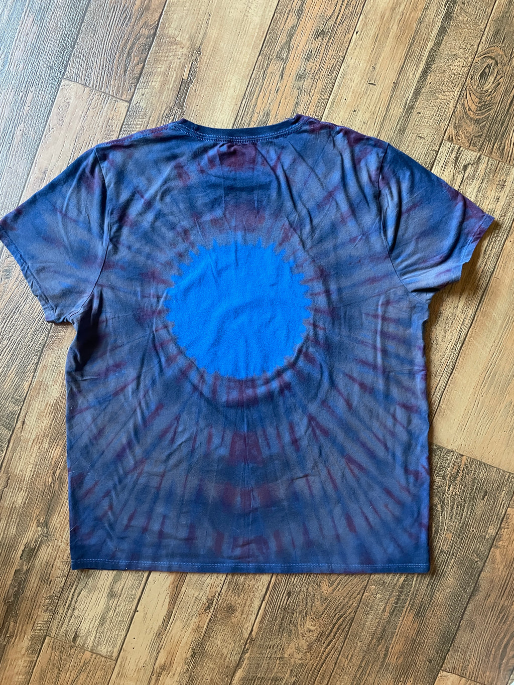 Homer Simpson Fourth of July Reverse Tie Dye Short Sleeve T-Shirt | Men's XL