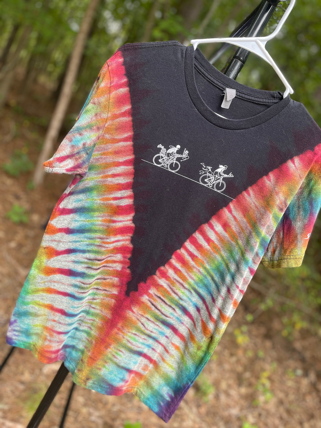 Specialized Bike to Work Day Short Sleeve Reverse Tie Dye T-Shirt (Men's Small)