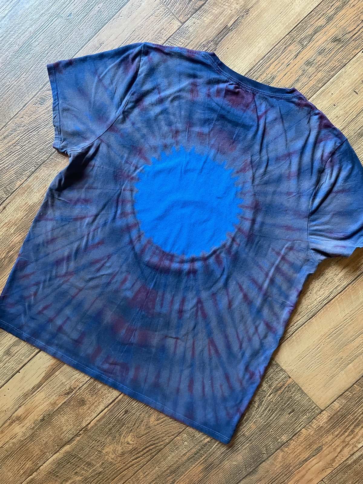 Homer Simpson Fourth of July Reverse Tie Dye Short Sleeve T-Shirt | Men's XL