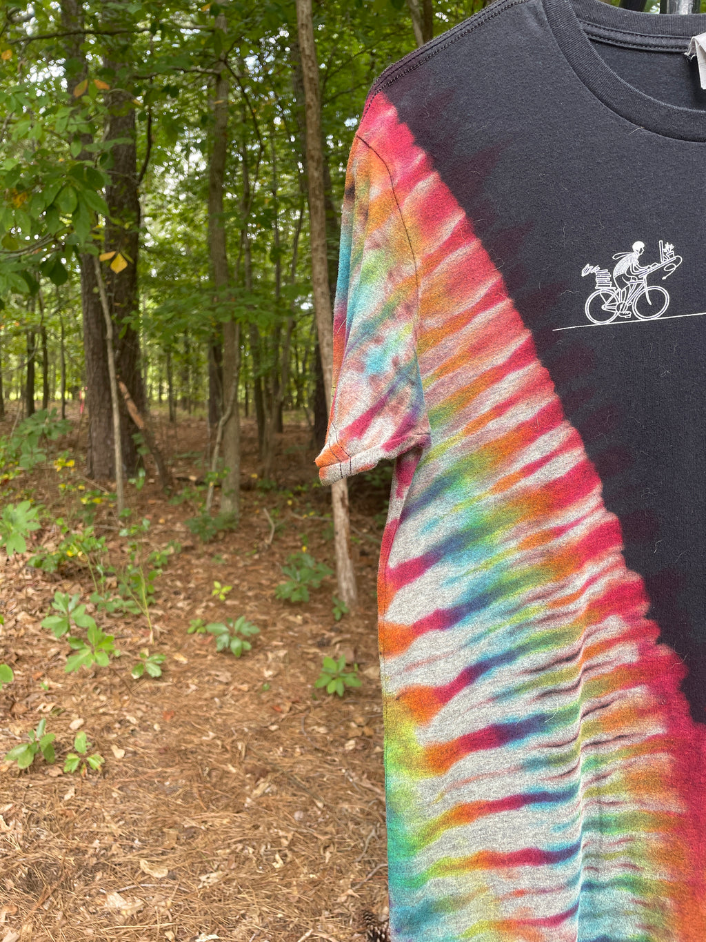 Specialized Bike to Work Day Short Sleeve Reverse Tie Dye T-Shirt (Men's Small)