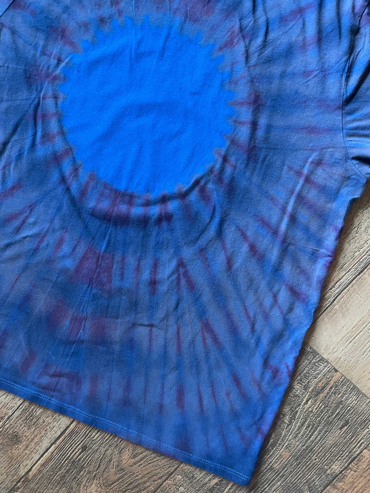 Homer Simpson Fourth of July Reverse Tie Dye Short Sleeve T-Shirt | Men's XL