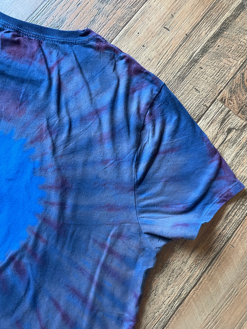 Homer Simpson Fourth of July Reverse Tie Dye Short Sleeve T-Shirt | Men's XL