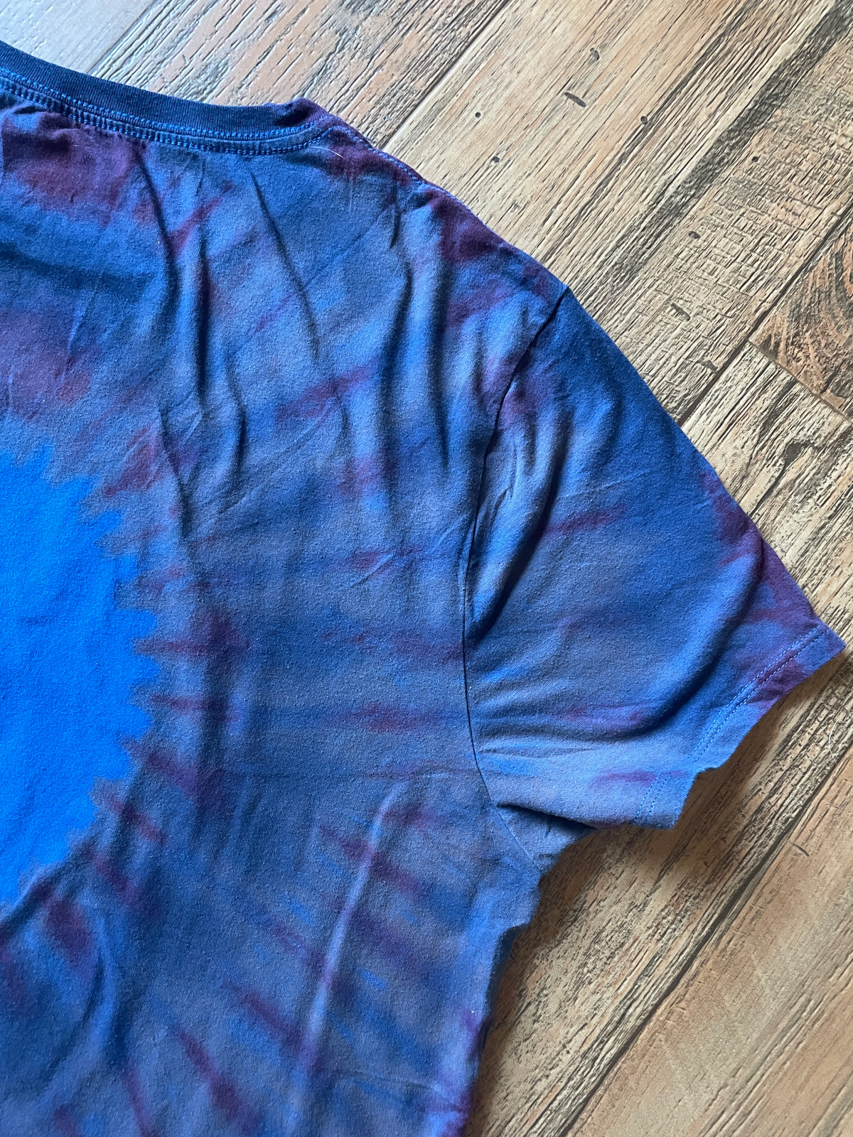 Homer Simpson Fourth of July Reverse Tie Dye Short Sleeve T-Shirt | Men's XL