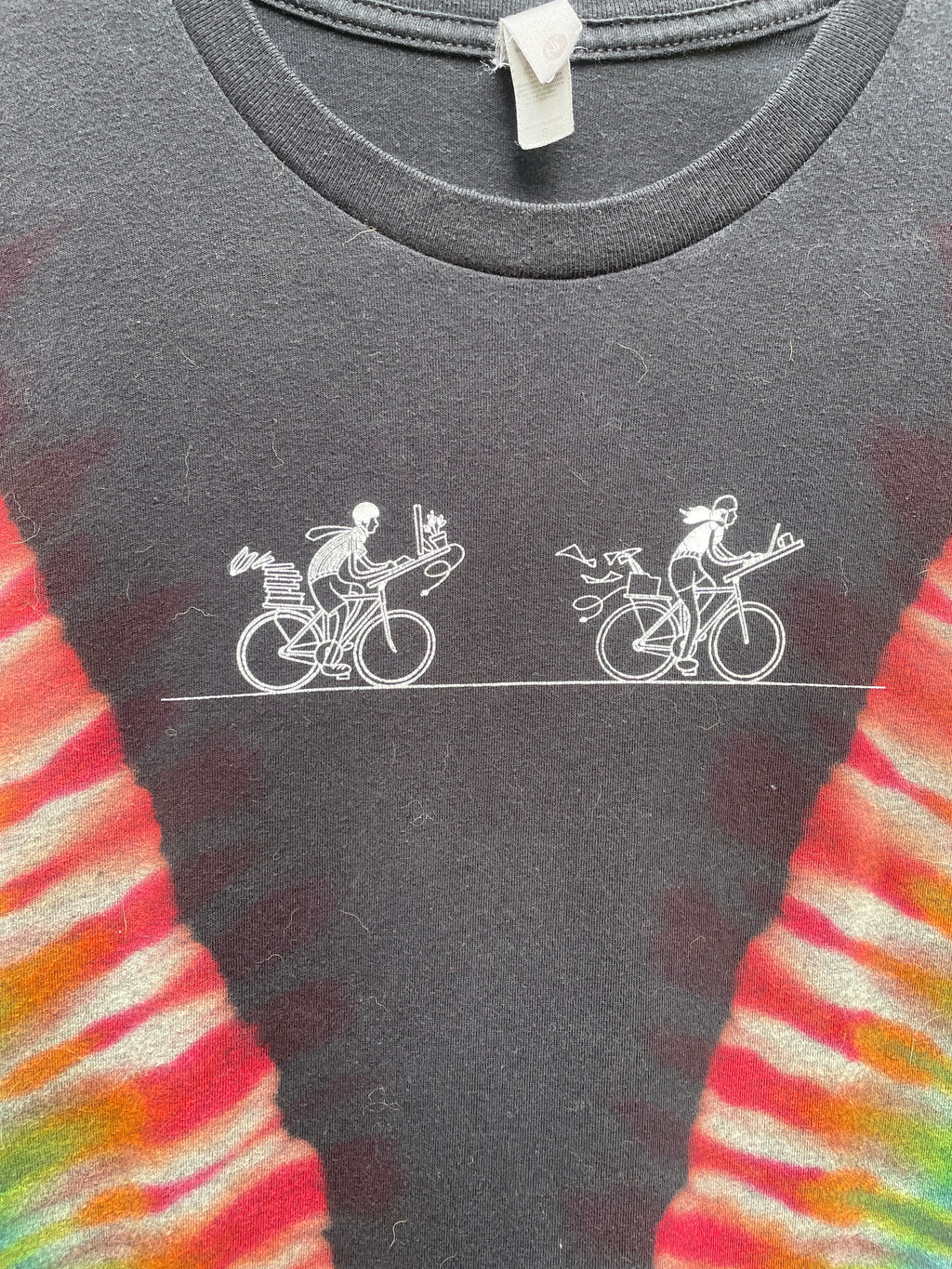 Specialized Bike to Work Day Short Sleeve Reverse Tie Dye T-Shirt (Men's Small)