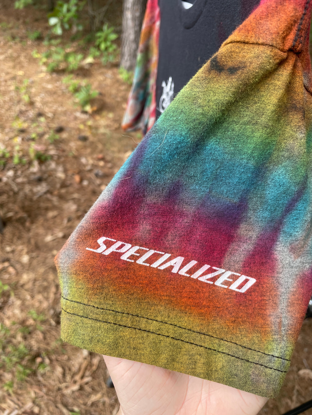 Specialized Bike to Work Day Short Sleeve Reverse Tie Dye T-Shirt (Men's Small)