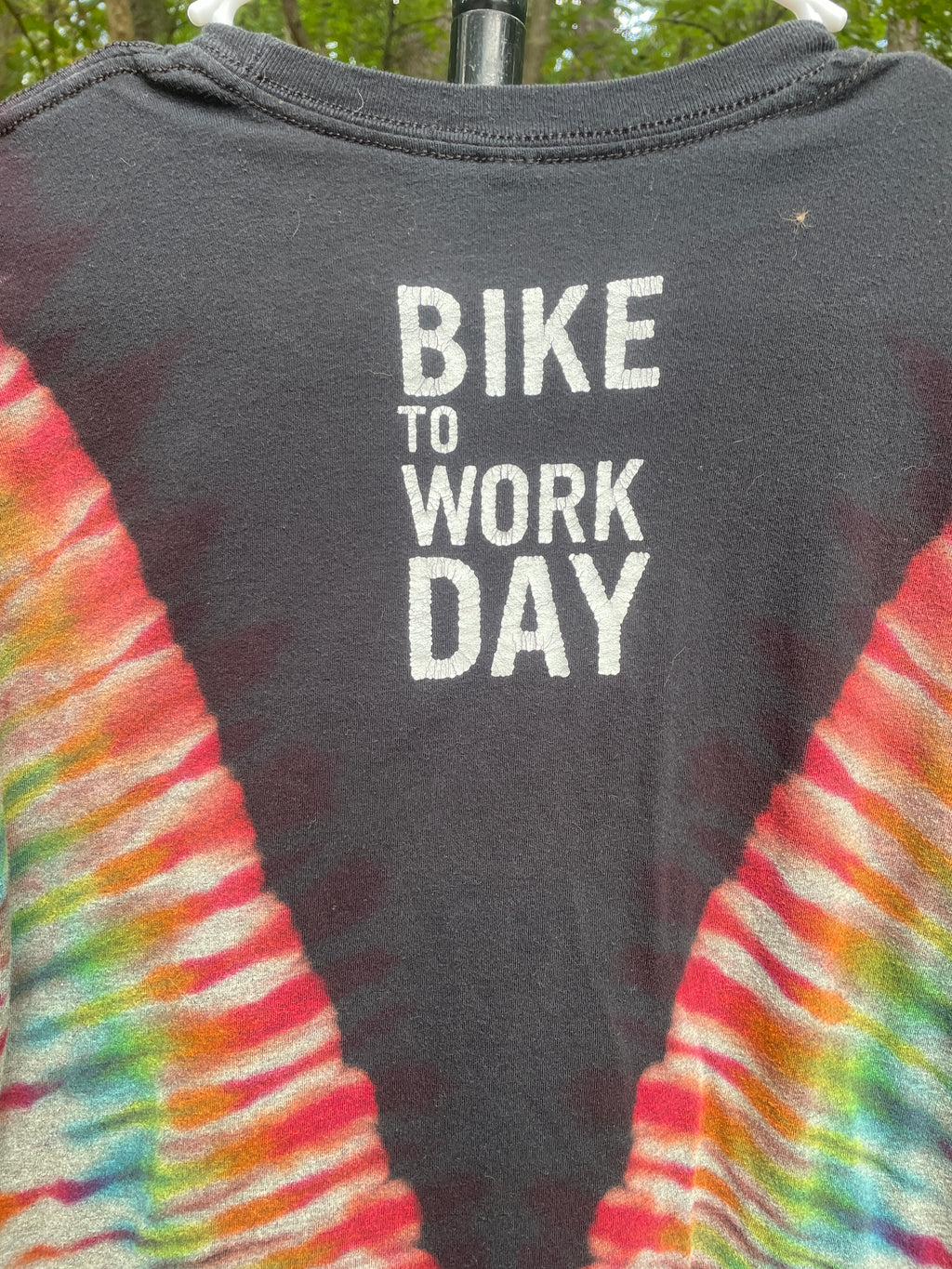 Specialized Bike to Work Day Short Sleeve Reverse Tie Dye T-Shirt (Men's Small)