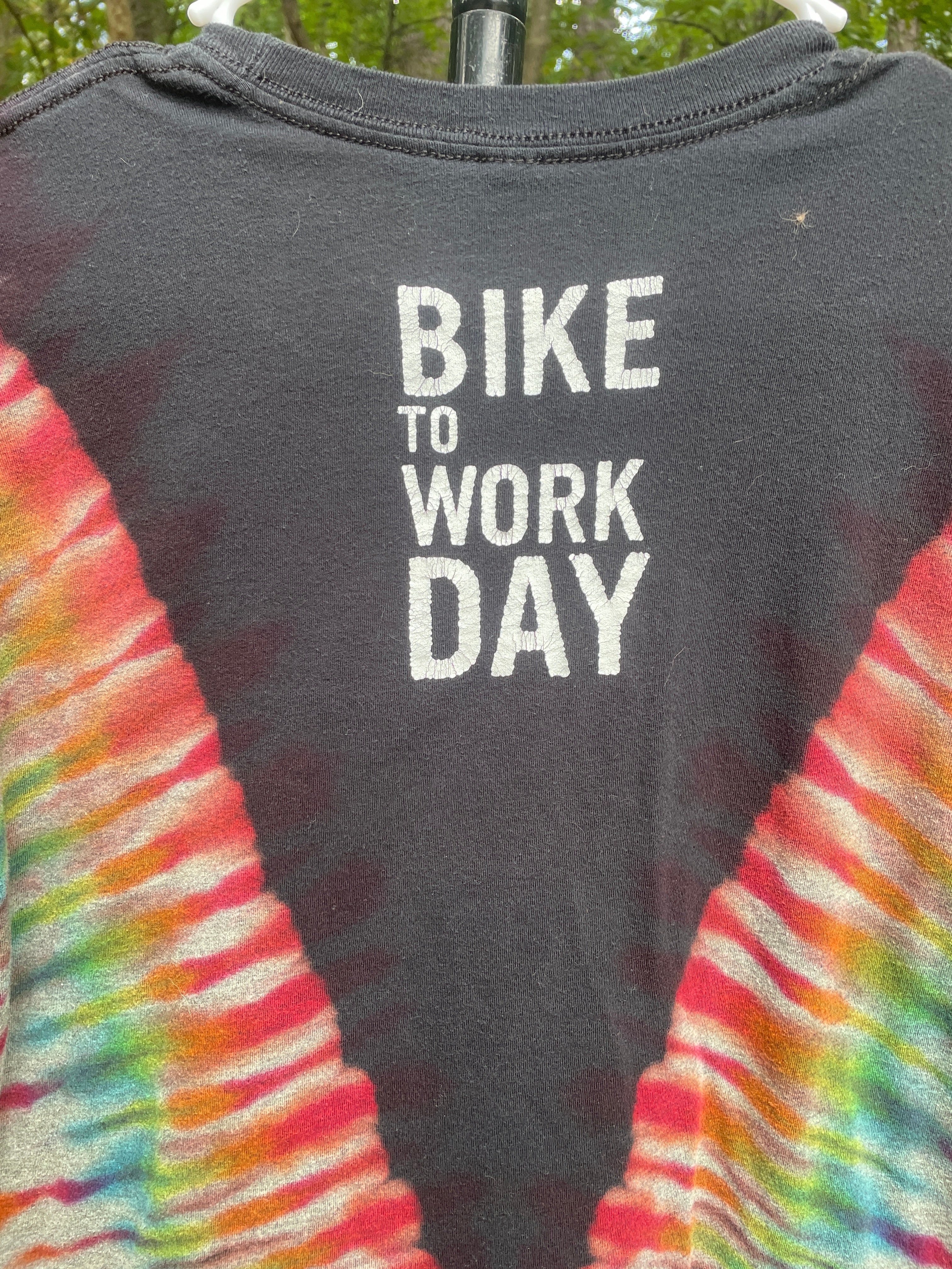 Specialized Bike to Work Day Short Sleeve Reverse Tie Dye T-Shirt (Men's Small)