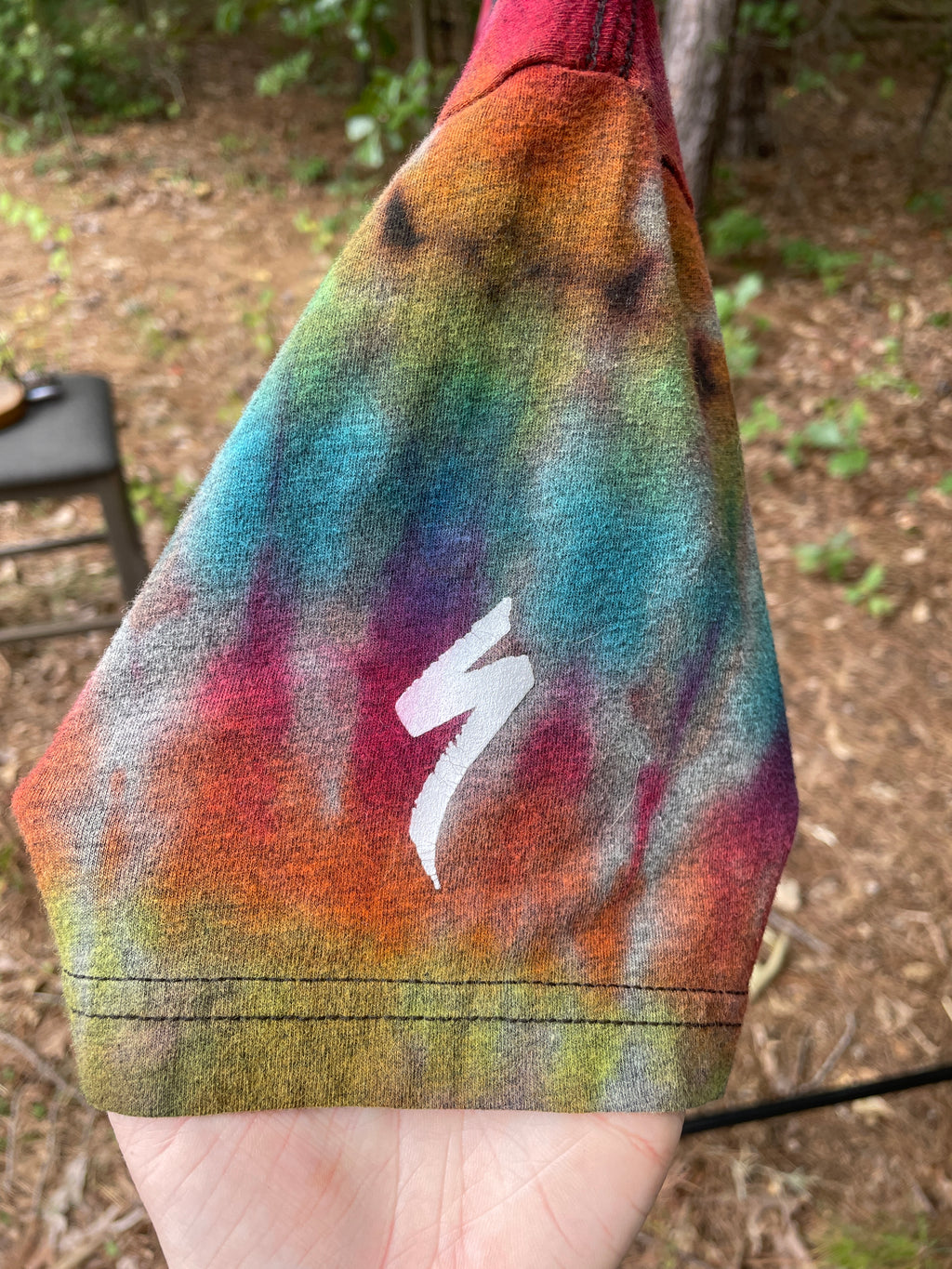 Specialized Bike to Work Day Short Sleeve Reverse Tie Dye T-Shirt (Men's Small)