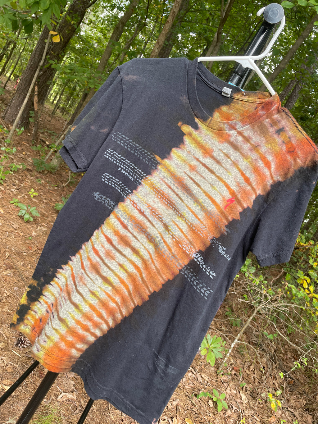 Specialized Bike Tracks Short Sleeve Bleach Dye T-Shirt (Men's Medium)