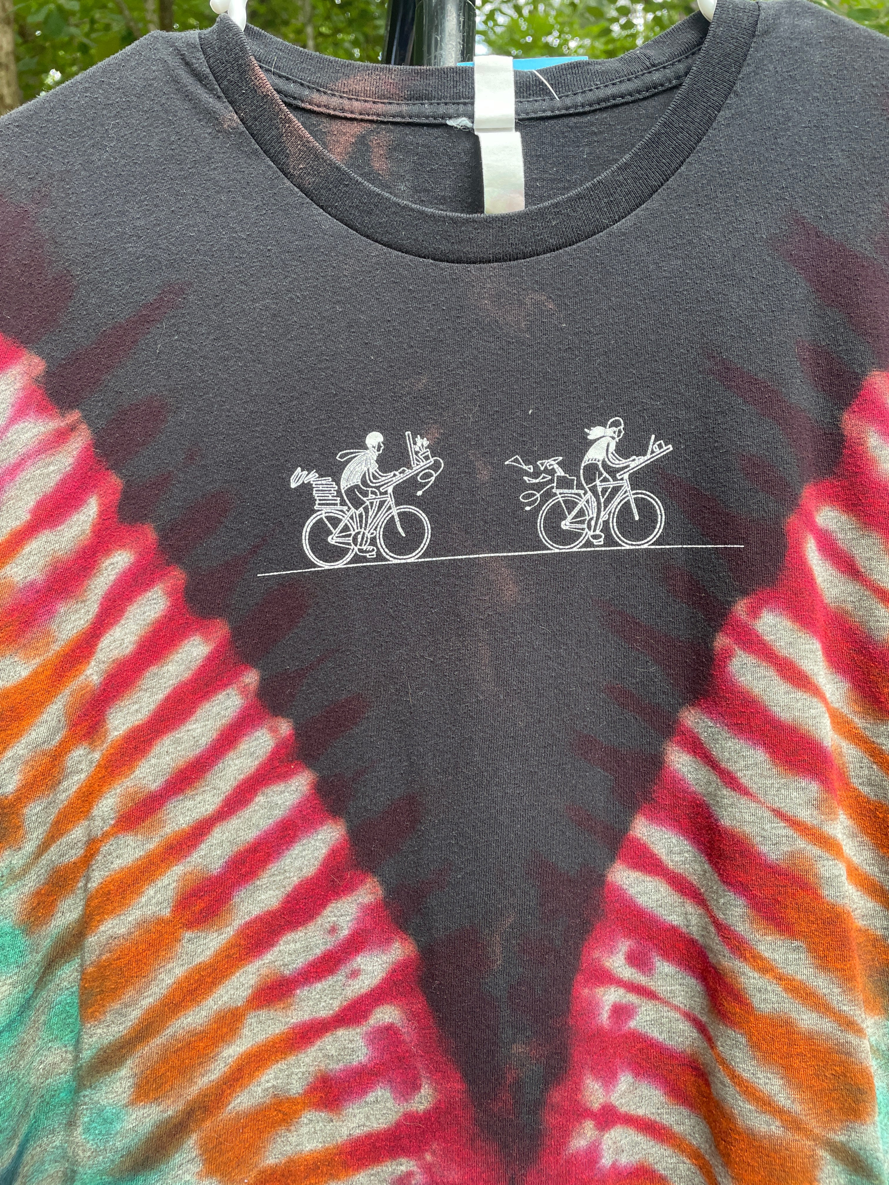 Specialized Bike to Work Day Short Sleeve Reverse Tie Dye T-Shirt (Men's Medium)