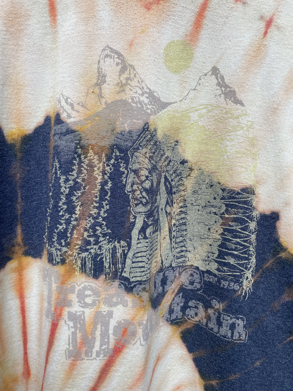 Treasure Mountain (Colorado) Short Sleeve Tie Dye T-Shirt (Men's XL)