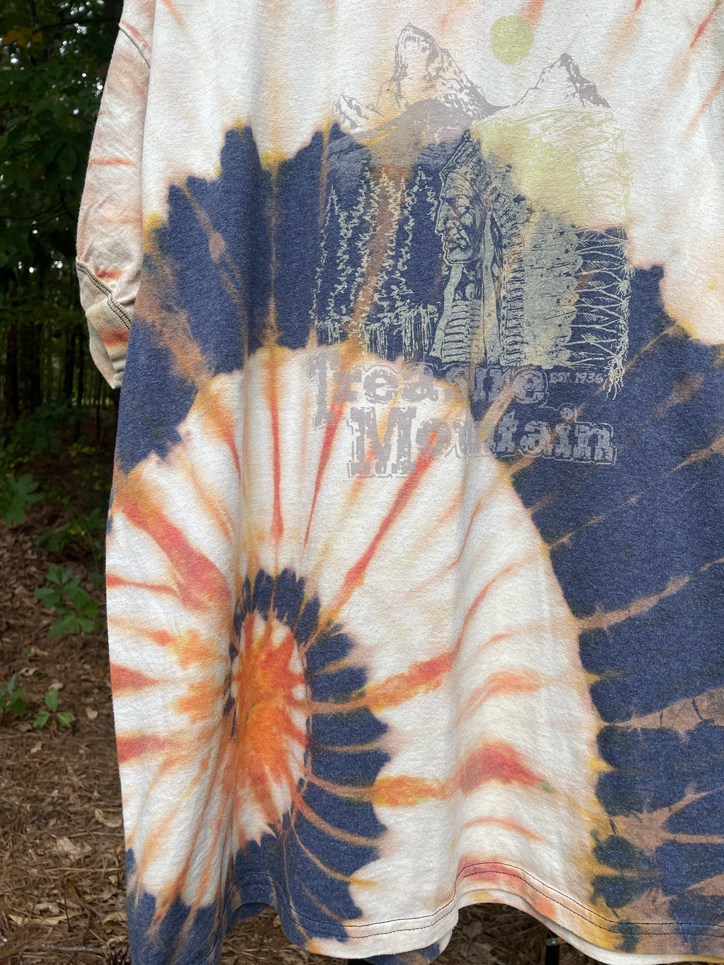 Treasure Mountain (Colorado) Short Sleeve Tie Dye T-Shirt (Men's XL)
