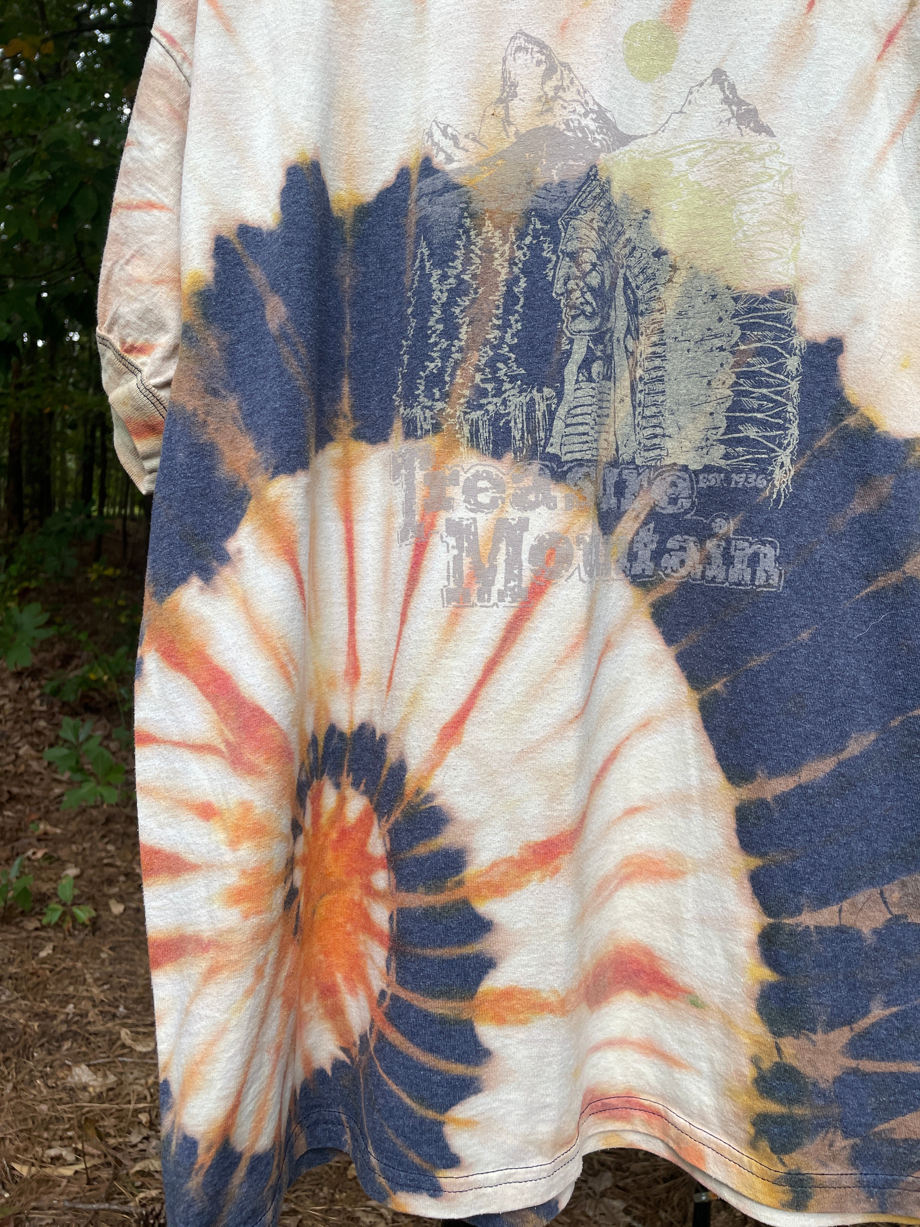Treasure Mountain (Colorado) Short Sleeve Tie Dye T-Shirt (Men's XL)