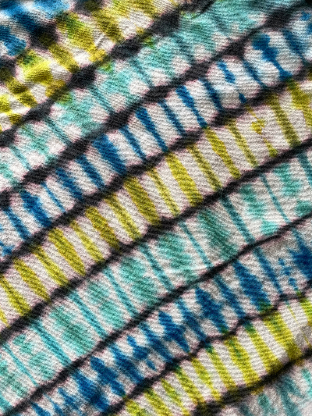 XL Men’s NASA Planet Earth Handmade Reverse Tie Dye T-Shirt | One-Of-a-Kind Gray, Green, and Blue Short Sleeve