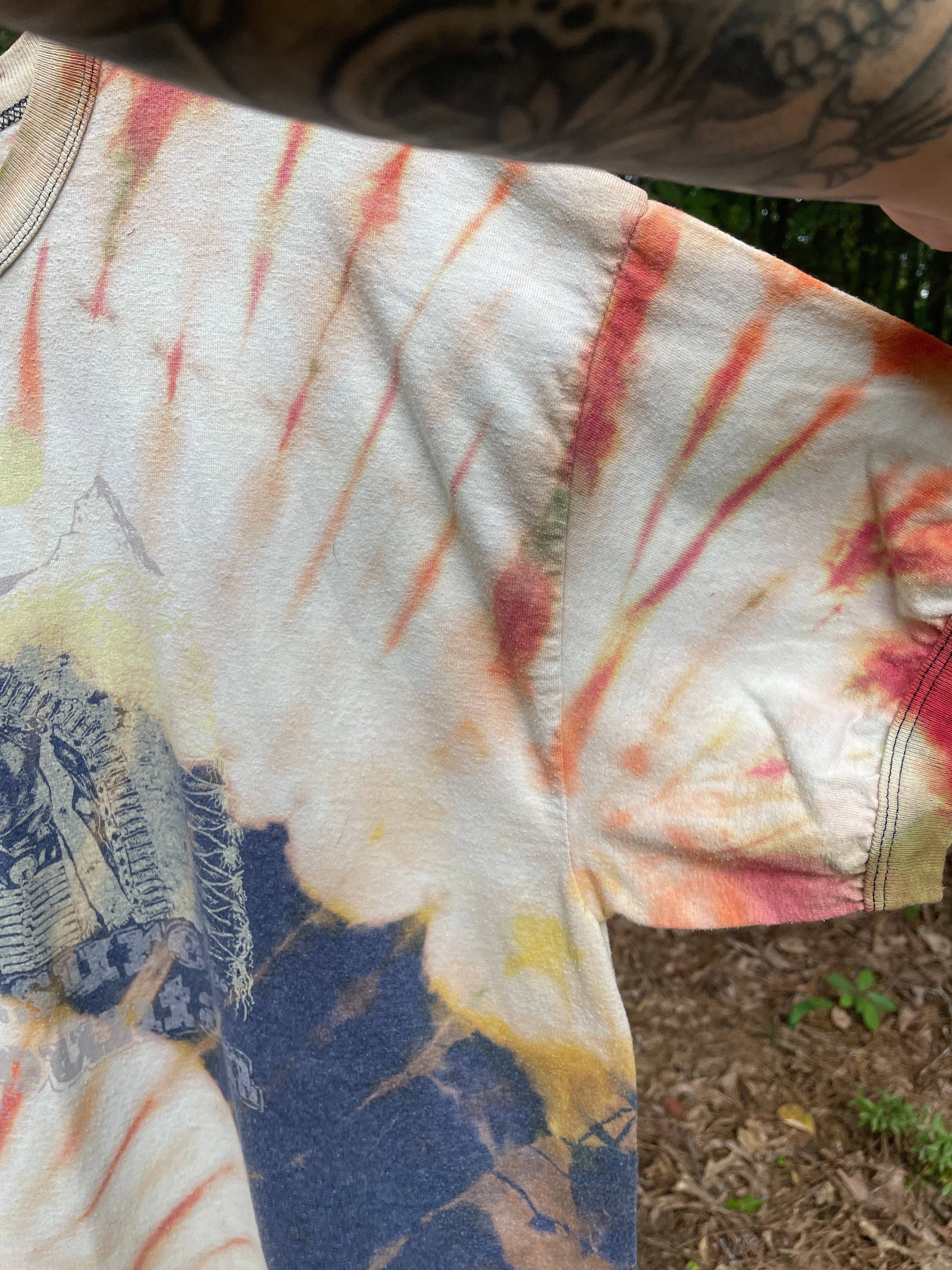 Treasure Mountain (Colorado) Short Sleeve Tie Dye T-Shirt (Men's XL)