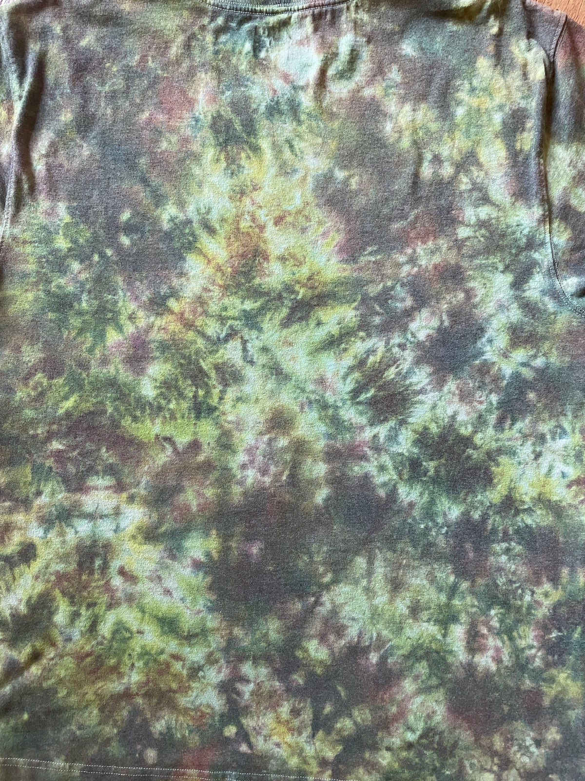 Carhartt Dearborn Loose Logo Green & Brown Tie Dye Short Sleeve T-Shirt | Men's Large