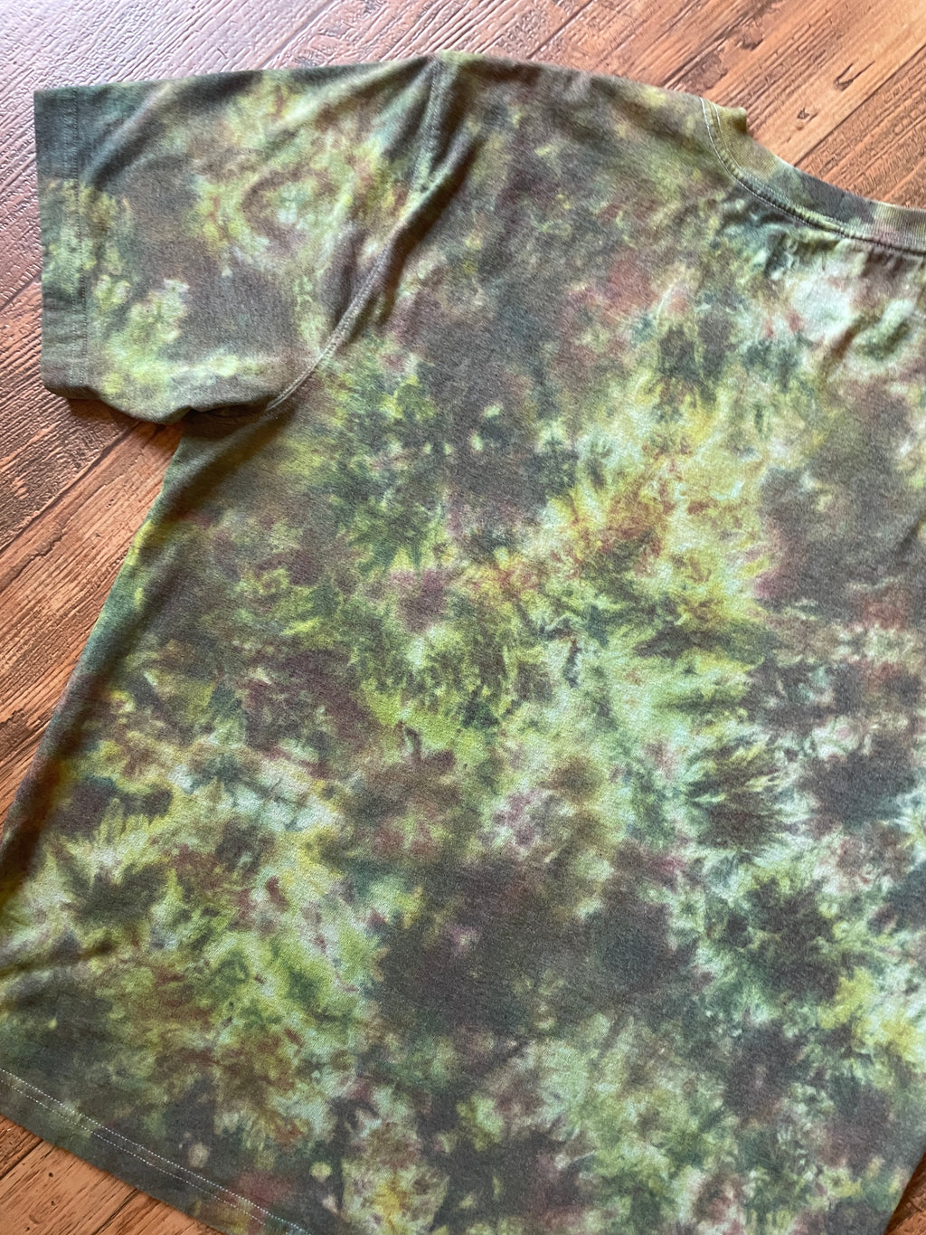 Carhartt Dearborn Loose Logo Green & Brown Tie Dye Short Sleeve T-Shirt | Men's Large