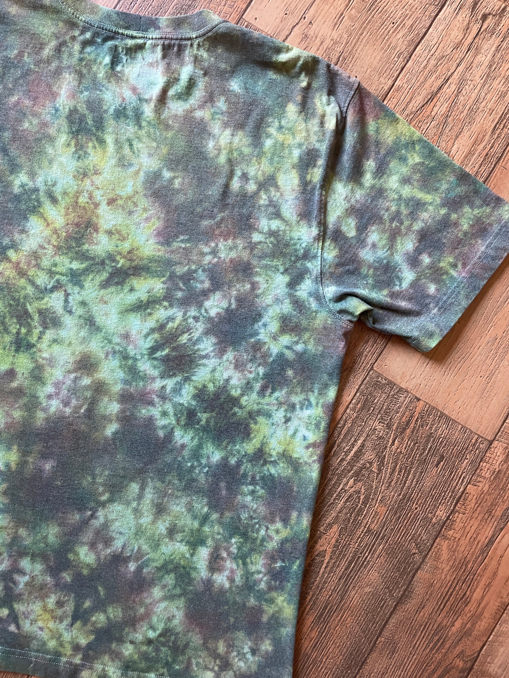 Carhartt Dearborn Loose Logo Green & Brown Tie Dye Short Sleeve T-Shirt | Men's Large