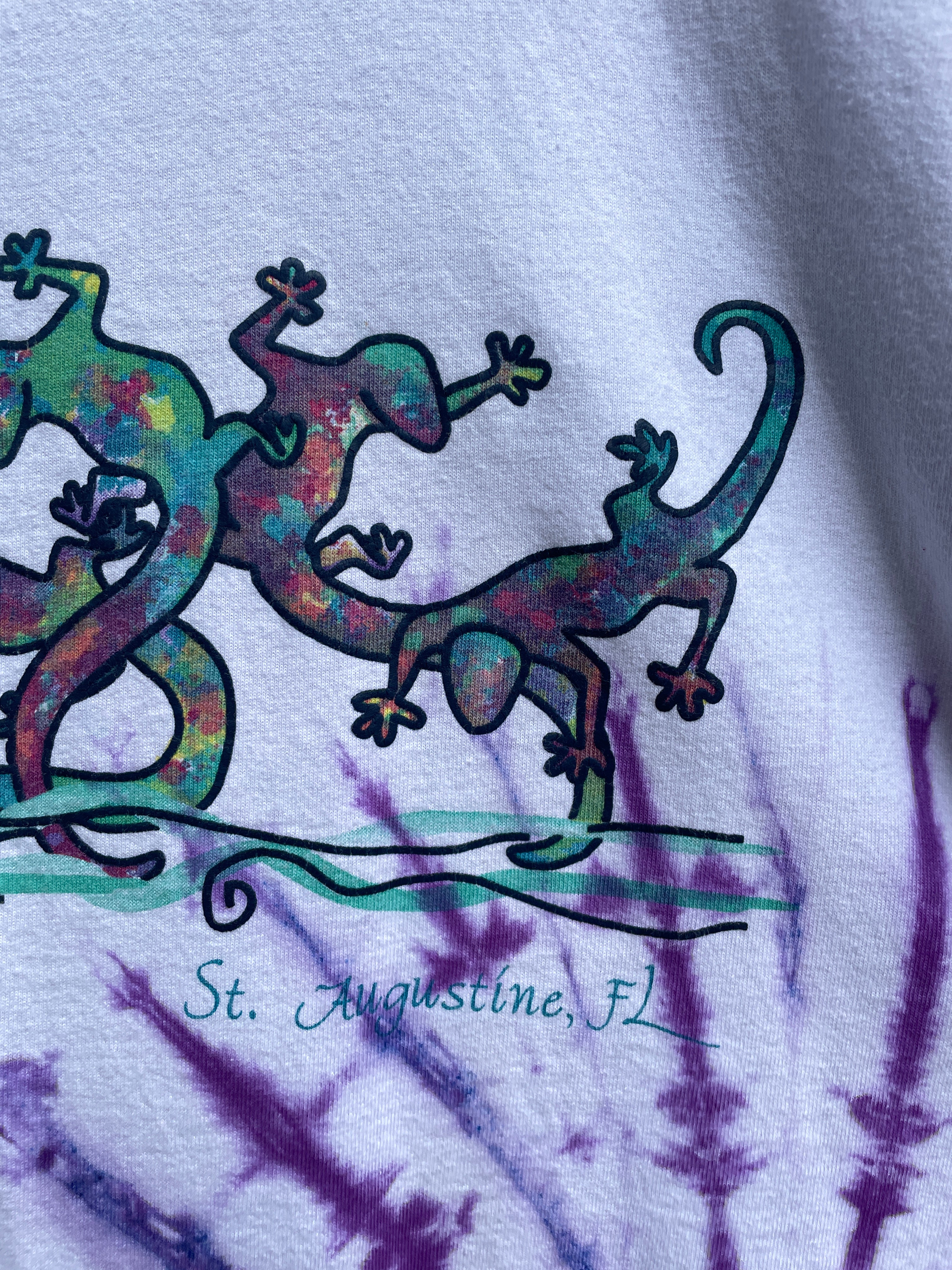 St. Augustine Florida Lizards Short Sleeve Tie Dye T-Shirt (Men's XL)