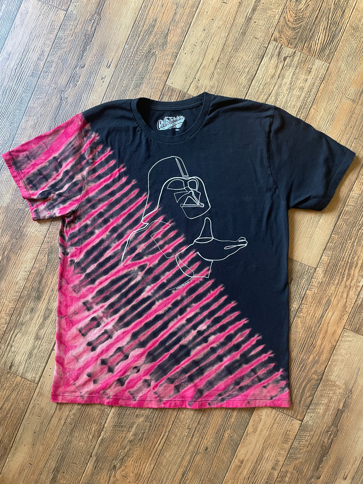 Star Wars Darth Vader Black and Red Tie Dye Short Sleeve T-Shirt | Men's XL